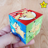 Cubo Rubik 3x3 Pikachu Rompecabeza Animado Figuras Anime