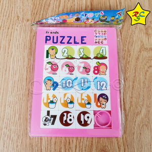 Puzzle 2d Deslizar Letras Abecedario Numeros 20 Piezas Juego