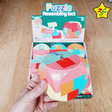 Puzzle Rompecabezas Ensamblar Juguete 6 Piezas Colores Logic
