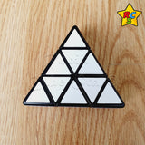 Slim Pyraminx 3x3x1 Cuboide Piramide Puzzle Negro Mod