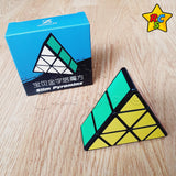 Slim Pyraminx 3x3x1 Cuboide Piramide Puzzle Negro Mod