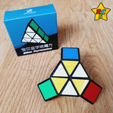 Slim Pyraminx 3x3x1 Cuboide Piramide Puzzle Negro Mod