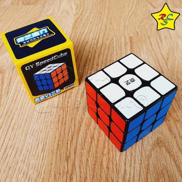 Qimeng V3 Tiled Cubo Rubik 3x3 Qiyi Tapas Original Negro