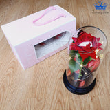 Rosa Eterna Roja Luz Led Alumbra Regalo Detalles Mujer