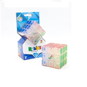 Cubo Rubik's 3x3 Crystal Hasbro Original Transparente Color
