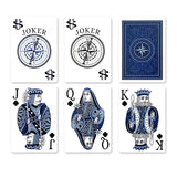 Bicycle Odyssey Poker Baraja Lujo Playing Cards Azul Mar