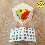 Cubo Soma Wooden Puzzle 25 Piezas Madera Colores Reto Mental