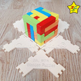 Cubo Soma Wooden Puzzle 25 Piezas Madera Colores Reto Mental