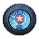 Spinner Capitan America Azul Metalico Escudo Spin Brillante