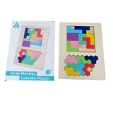 Tangram Calendario Madera Colores Puzzle Rompecabezas Figura