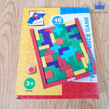 Juego Tangram Tetris Madera 48 Piezas Colores Figuras Reto