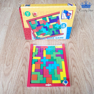 Juego Tangram Tetris Madera 48 Piezas Colores Figuras Reto