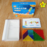 Tangram Magnetico Estuche Qiyi Juego + Libro Figuras Retos