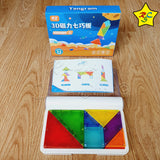 Tangram Magnetico Estuche Qiyi Juego + Libro Figuras Retos