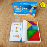 Tangram Magnetico Estuche Qiyi Juego + Libro Figuras Retos