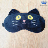 Tapa Ojos Gato Antifaz Para Dormir Anteojos Fieltro Gel Frio