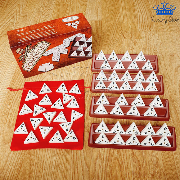 Domino Triangular Alta Calidad Fichas Pesadas Juegos Familia