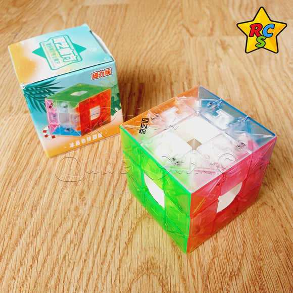 Void Cube Neon Magnetico 3x3 Traslucido Cubo Centros Qiyi
