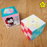 Cubo Rubik Qiyi 3x3 Neon Warrior Pastel Speedcube Stickerless Mate