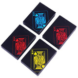Baraja Poker Black Cartas Plástico Negro Naipes Premium