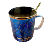 Mug Constelaciones Pocillo Galaxia Taza Detalle Cuchara