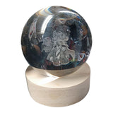 Lampara Esfera Escritorio Anime Personajes Cristal Coleccion