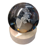 Lampara Esfera Escritorio Anime Personajes Cristal Coleccion