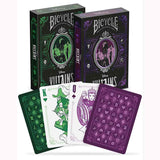 Baraja Naipes Bicycle Villains Poker Villanos Morado Verde