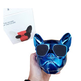 Parlante Perro Pug Bluetooth Gafas Metalizado 10 W Premium