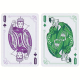 Baraja Naipes Bicycle Villains Poker Villanos Morado Verde