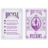 Baraja Naipes Bicycle Villains Poker Villanos Morado Verde