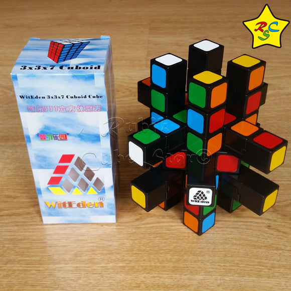 Cubo Rubik 3x3x7 Funcional WitEden Formas Cuboide 7x3x3 - Negro