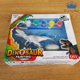 Dinosaurio Pintar Tempera Plastico Pincel Incluye Materiales