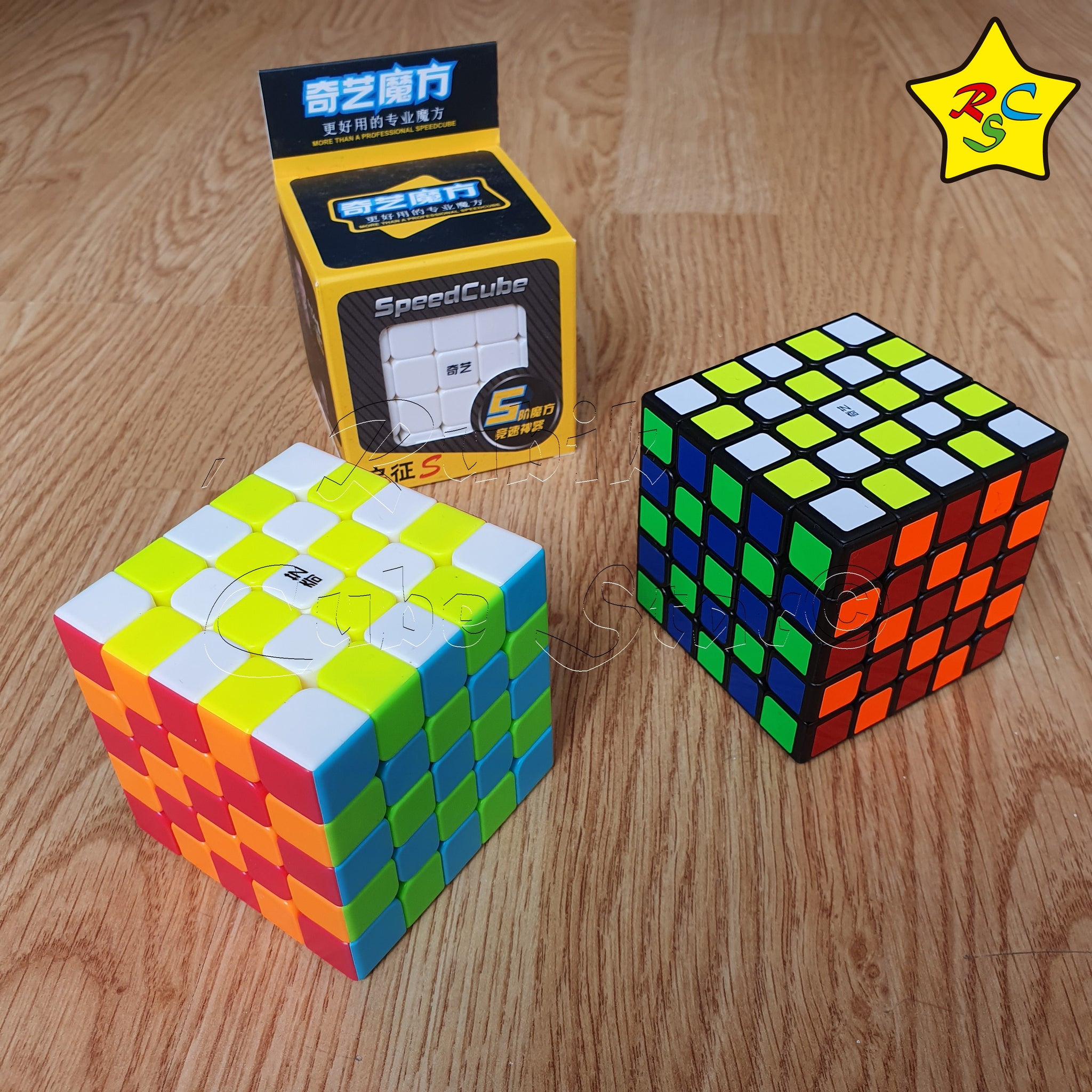 Cubo Rubik De 5x5 Cubo Rubik Qizheng S 5x5 Qiyi Mofangge SpeedCube - Stickerless - Negro – Rubik  Cube Star