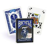Cartas Bicycle Pro Poker Peek Vista Indice Grande Baraja