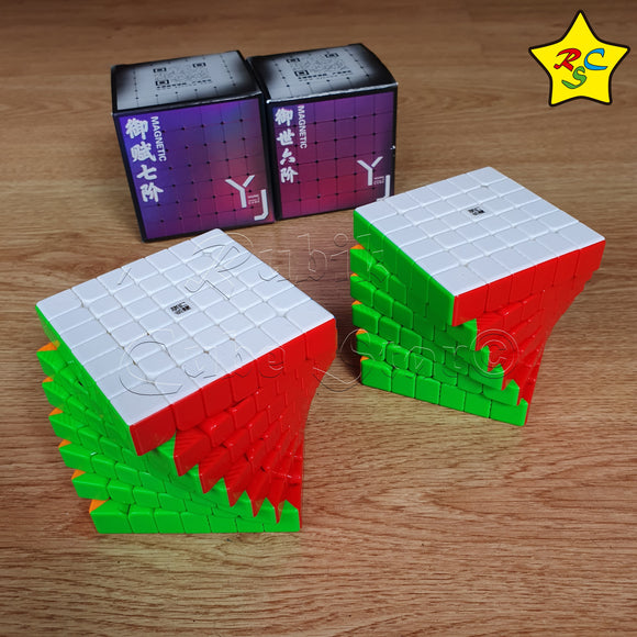 Pack Cubos Rubik 6x6 Y 7x7 Magneticos Moyu Yj Profesional