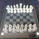 Ajedrez Cristal Vidrio Lujo Chess Elegante Obsequio Detalle
