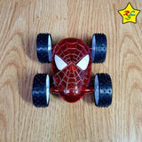 Carro Loco Todoterreno Spiderman Juguete Luces Impulso Juego