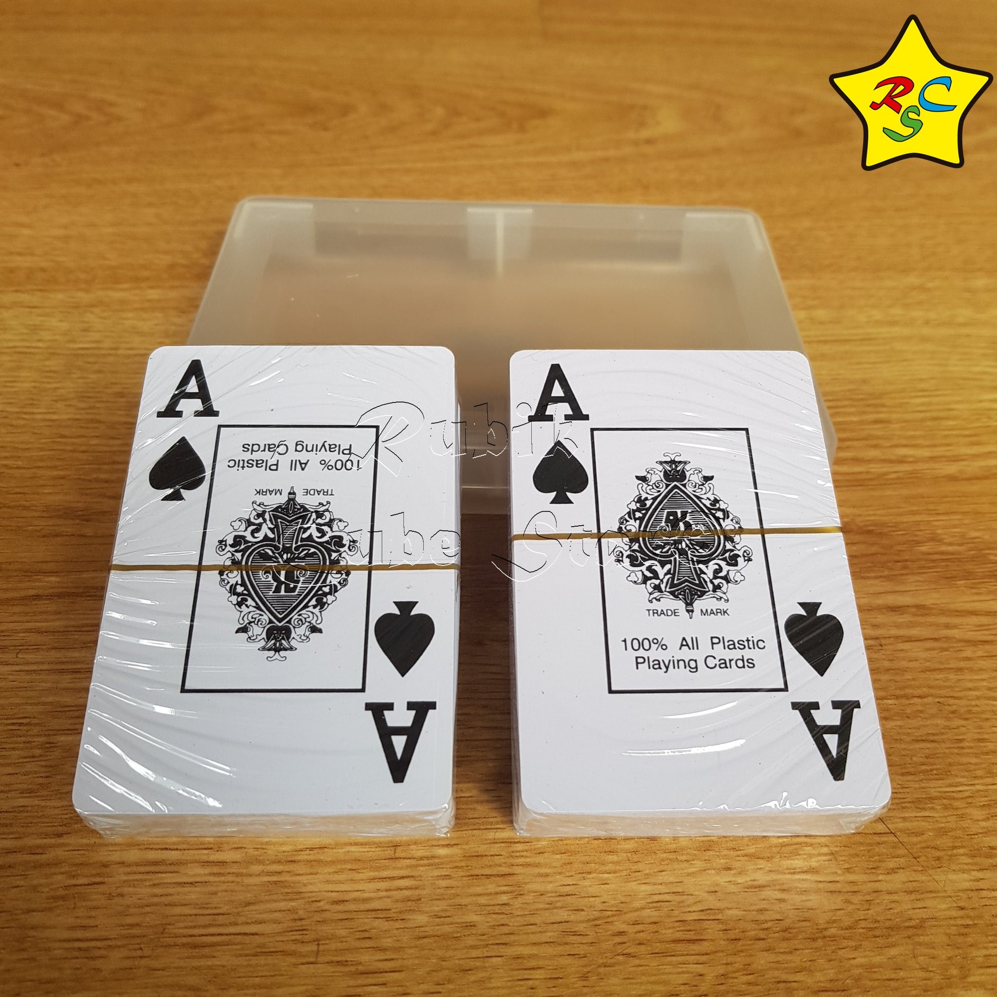 Baraja Naipes Juego Cartas Plastico Poker Tradicional – Rubik Cube Star