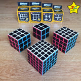 Pack Cubos Rubik Carbono X4 Set Profesional 2x2 A 5x5 Qiyi