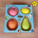 Pack X4 Frutas Cubos Rubik Fanxin Pera 3x3 Durazno Naranja Limon
