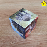 Cubo Rubik 3x3 Dinosaurio Fantasía Animal Reptil Stickerless