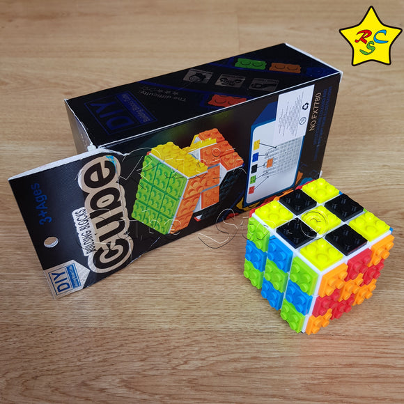 Cubo Rubik Lego 3x3 Fanxin Original Speed Cube Fichas