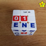 Cubos Rubik Calendario 3x3 Fecha Dia Mes Puzzle 3x3 Qiyi