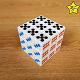 Cubo Rubik Domino 3x3 Economico Magic Cube Promocion Blanco
