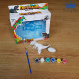 Dinosaurio Pintar Tempera Plastico Pincel Incluye Materiales