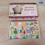 Domino Animales Infantil Madera Aprende Juego Didactico