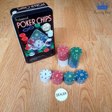 Fichas Poker Profesional Chips Lujo Casino Juego Colores