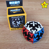 Pack X4 Cubo Rubik Engranaje Qiyi Gear 3x3 Original X4 Negro Tiled