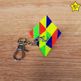Llavero Pyraminx Mini Cubo Rubik 3x3 Buen Giro Stickerless